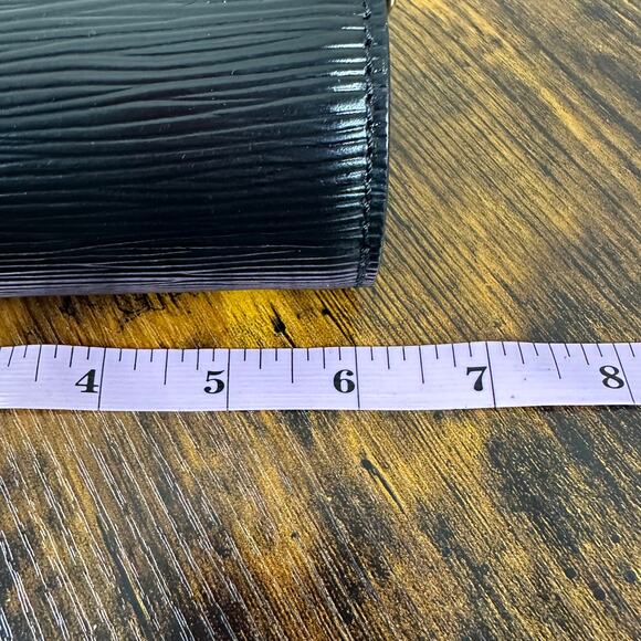 Louis Vuitton Mini Papillon Pouch Bag - Black Epi Leather - Picture 11 of 12